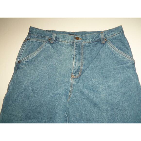 Smiths Workwear Blue Jeans Size 36 Painters Flannel Lined Mens -022093 - Picture 2 of 4